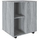 rullebord 60x53x72 cm konstrueret træ grå sonoma-eg