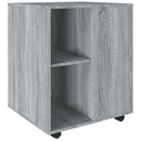 rullebord 60x53x72 cm konstrueret træ grå sonoma-eg