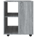 rullebord 60x53x72 cm konstrueret træ grå sonoma-eg