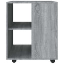 rullebord 60x53x72 cm konstrueret træ grå sonoma-eg