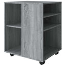 rullebord 60x53x72 cm konstrueret træ grå sonoma-eg