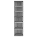 skoreoler 2 stk. 27,5x27x102 cm konstrueret træ grå sonoma-eg