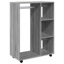 klædeskab 80x40x110 cm konstrueret træ grå sonoma-eg