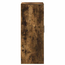skoskab 60x35x92 cm konstrueret træ røget egetræ