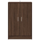 skoskab 60x35x92 cm konstrueret træ brun egetræsfarve