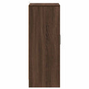 skoskab 60x35x92 cm konstrueret træ brun egetræsfarve