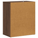 skoskab 60x35x70 cm konstrueret træ brun egetræsfarve