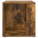sidebord 33x33x34,5 cm konstrueret træ røget egetræsfarve