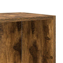 sidebord 33x33x34,5 cm konstrueret træ røget egetræsfarve