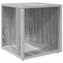 sidebord 33x33x34,5 cm grå sonoma-eg