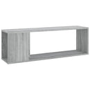 tv-bord 100x24x32 cm konstrueret træ grå sonoma-eg