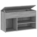 skobænk 80x30x45 cm konstrueret træ grå sonoma-eg