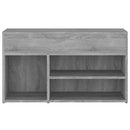 skobænk 80x30x45 cm konstrueret træ grå sonoma-eg
