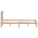 sengeramme 140x190 cm massivt fyrretræ