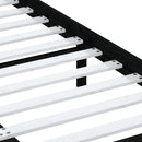 sengeramme 140x190 cm massivt fyrretræ sort