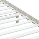 sengeramme 100x200 cm massivt fyrretræ hvid