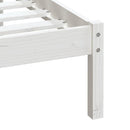 sengeramme 100x200 cm massivt fyrretræ hvid