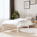 sengeramme 100x200 cm massivt fyrretræ hvid