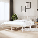 sengeramme 140x200 cm massivt fyrretræ hvid