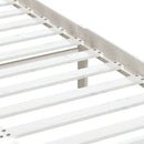sengeramme 150x200 cm King Size massivt træ hvid