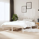 sengeramme 150x200 cm King Size massivt træ hvid
