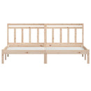 sengeramme 160x200 cm massivt fyrretræ
