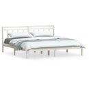 sengeramme 180x200 cm Super King massivt træ hvid