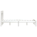 sengeramme 180x200 cm Super King massivt træ hvid