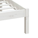 sengeramme 180x200 cm Super King massivt træ hvid