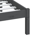 sengeramme 200x200 cm massivt fyrretræ grå
