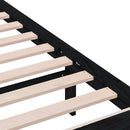 sengeramme 75x190 cm Small Single massivt træ sort