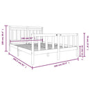 sengeramme 160x200 cm massivt træ