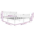sengeramme 180x200 cm Super King massivt træ