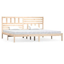 sengeramme 200x200 cm massivt fyrretræ