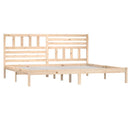 sengeramme 200x200 cm massivt fyrretræ