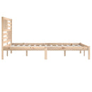 sengeramme 200x200 cm massivt fyrretræ