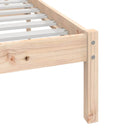 sengeramme 200x200 cm massivt fyrretræ