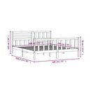sengeramme 180x200 cm Super King massivt træ