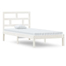 sengeramme 90x190 cm Single massivt træ hvid