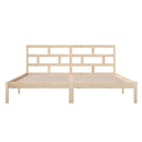 sengeramme 135x190 cm dobbelt massivt træ