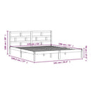 sengeramme 135x190 cm dobbelt massivt træ