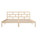 sengeramme 140x190 cm massivt fyrretræ