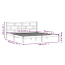 sengeramme 140x190 cm massivt fyrretræ