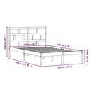 sengeramme 120x200 cm massivt fyrretræ