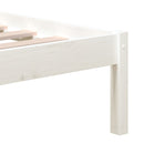 sengeramme 120x200 cm massivt fyrretræ hvid