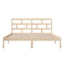 sengeramme 160x200 cm massivt fyrretræ