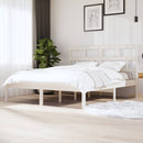 sengeramme 180x200 cm Super King massivt træ hvid