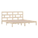 sengeramme 200x200 cm massivt fyrretræ