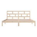 sengeramme 200x200 cm massivt fyrretræ