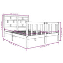 sengeramme 160x200 cm massivt fyrretræ